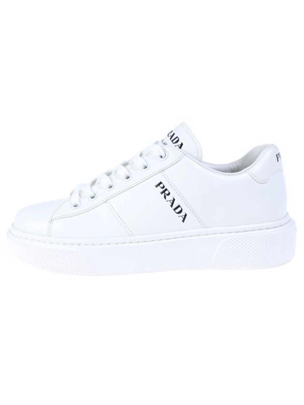 Prada Platform Sneaker Lace-up Low Cut Leather White
